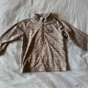 PGA Tour Southern Hilla Kids Gray  Quarter-Zip sweatshirt 2T